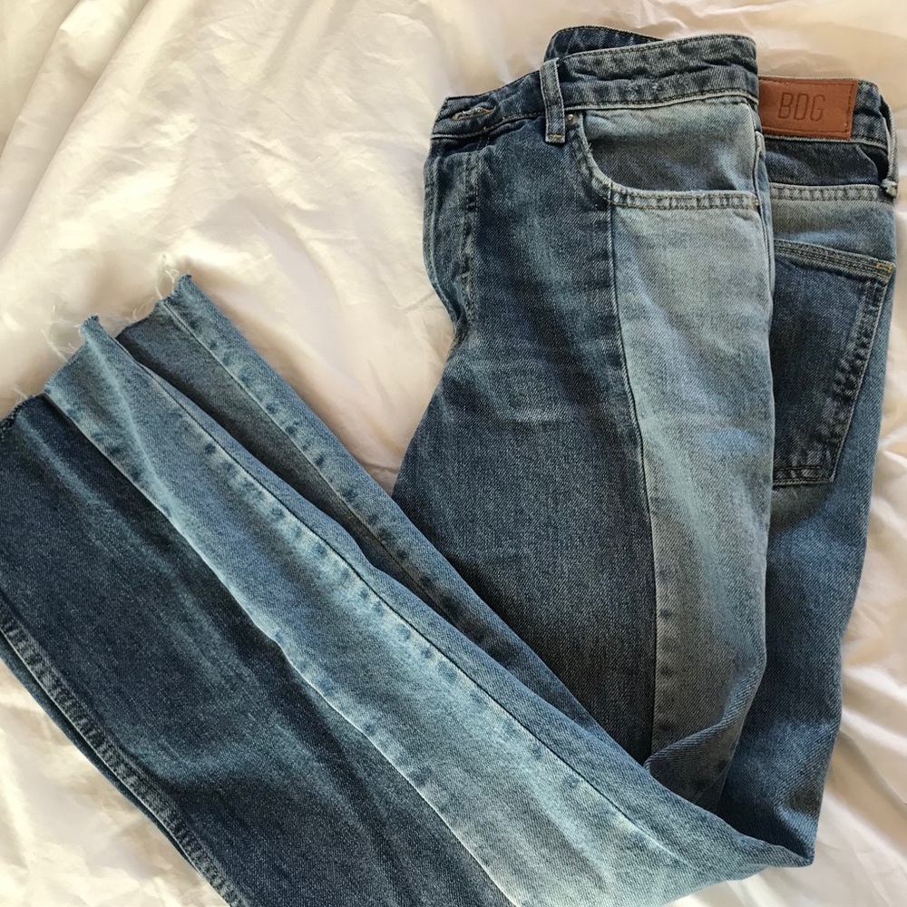 BDG Jessye Straight Leg Spliced Jeans